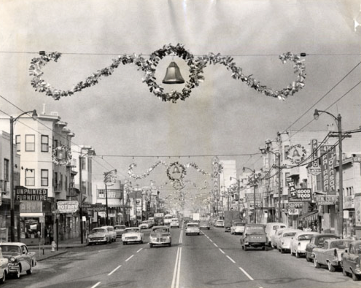 Festive streetscape