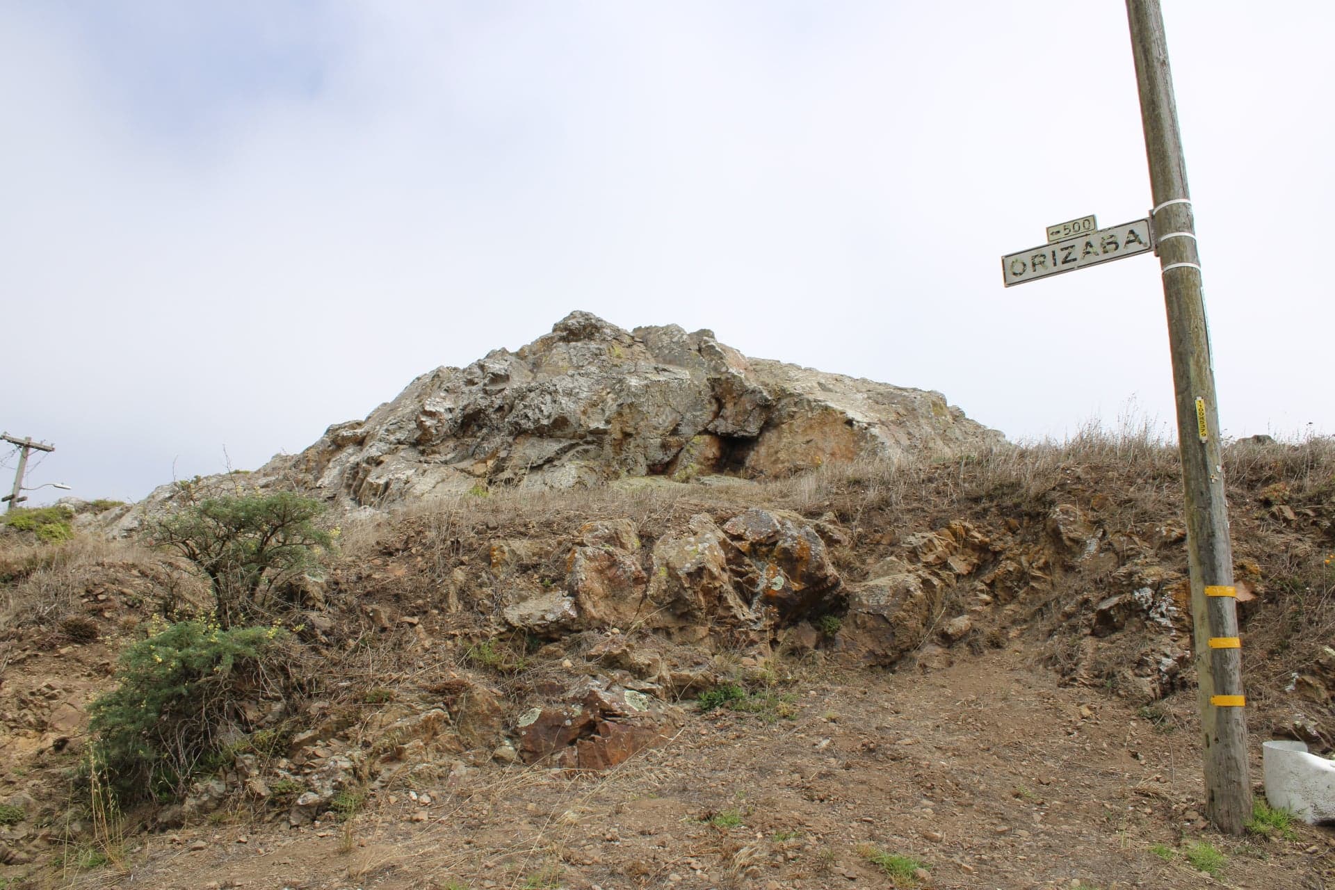 Craggy rock