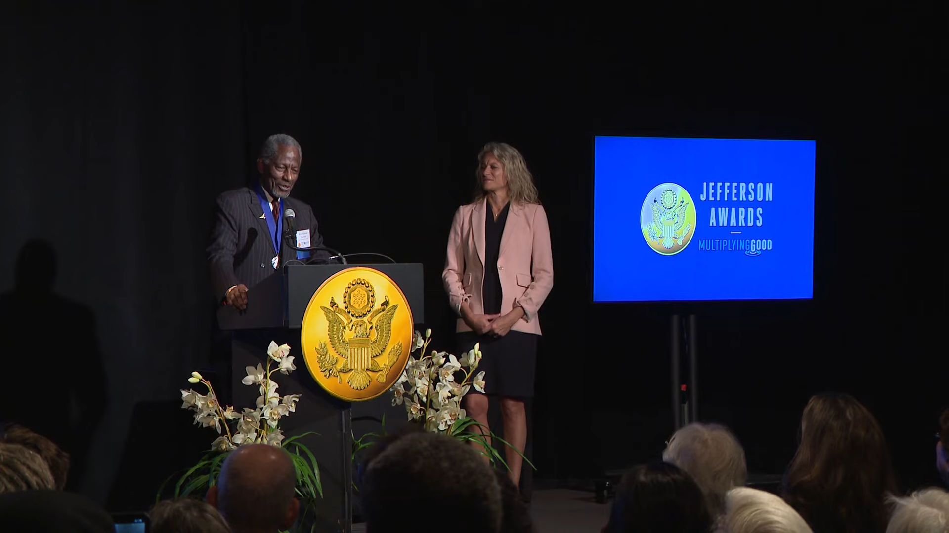 Rev. Roland Gordon speaks at the Jefferson Award Ceremony | Courtesy image