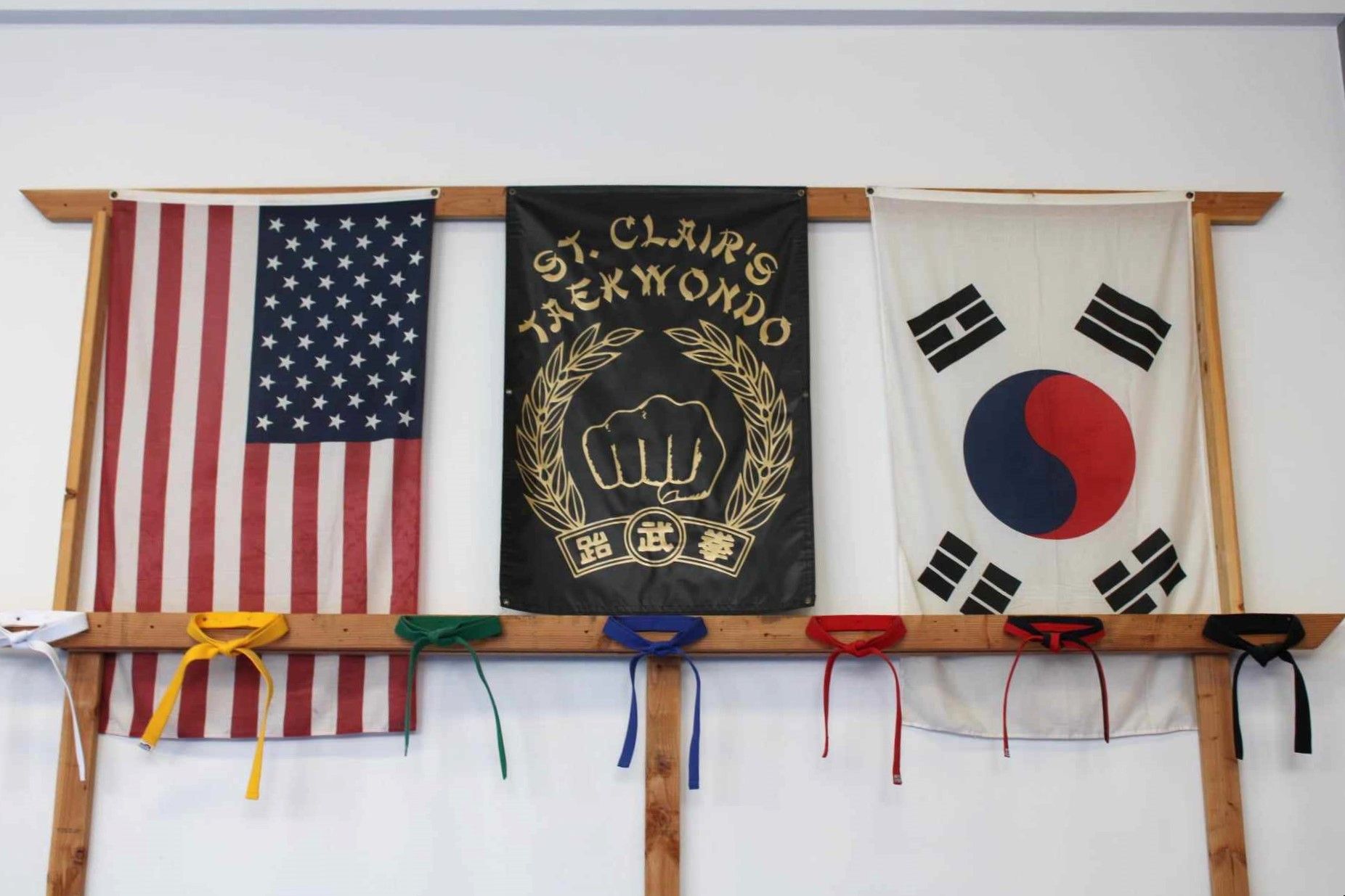 Belts and flags