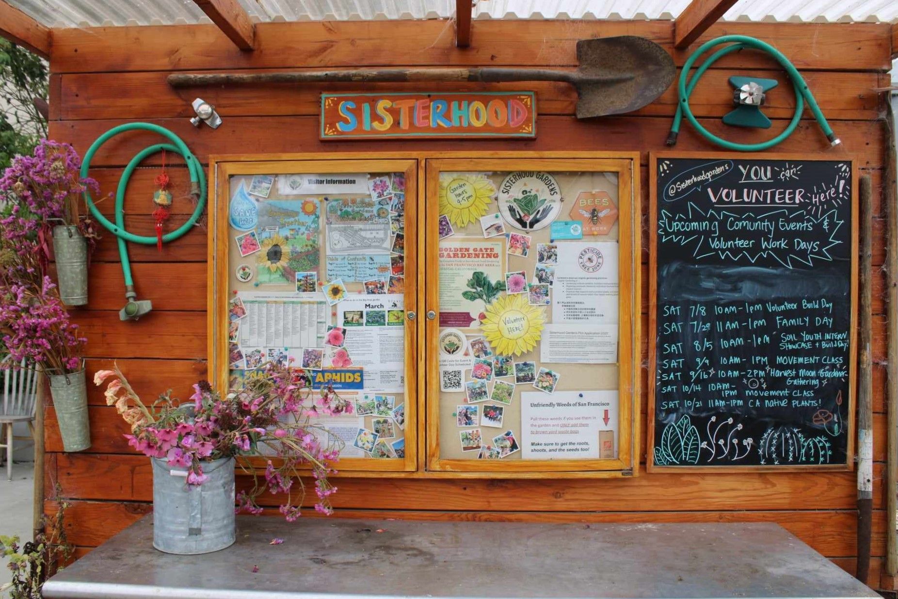 Sisterhood Gardens volunteer board