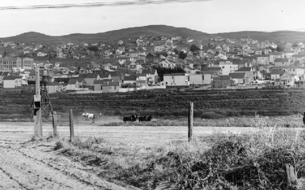 A photo of the Outer Mission when it was rural.