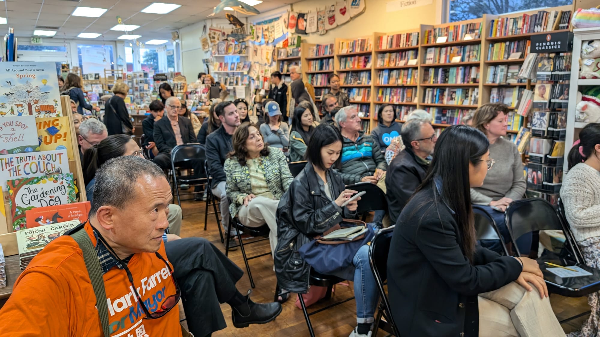People seated.