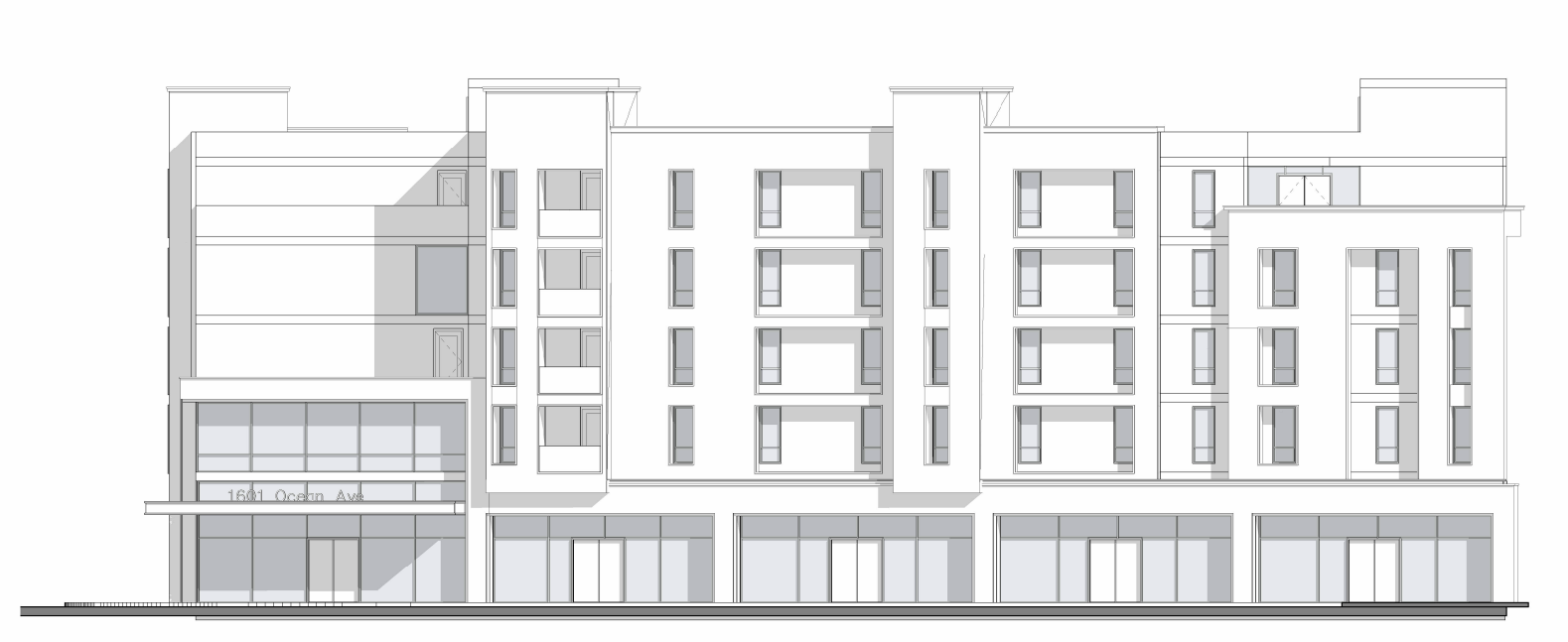 Rendering of building.