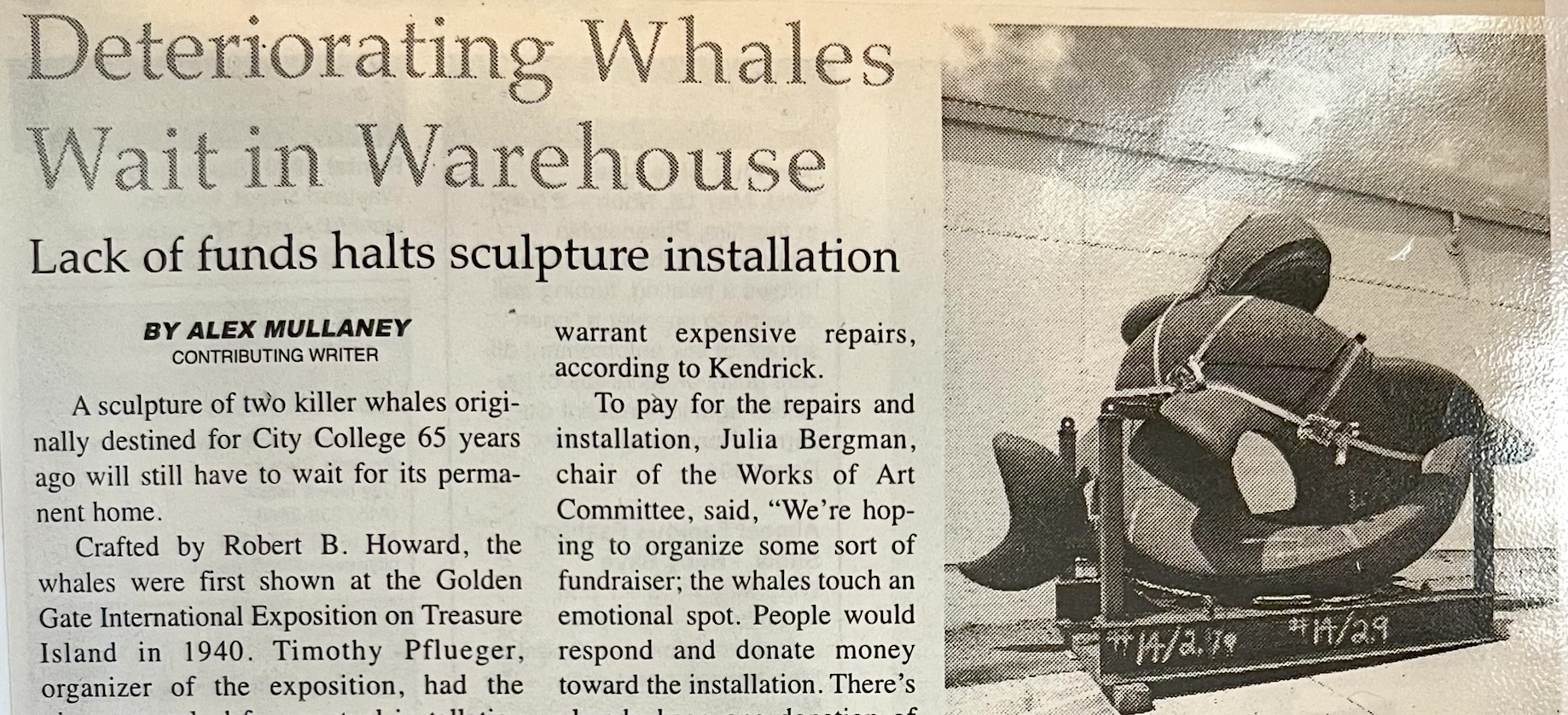 Newspaper clipping.