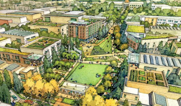 Rendering of development.