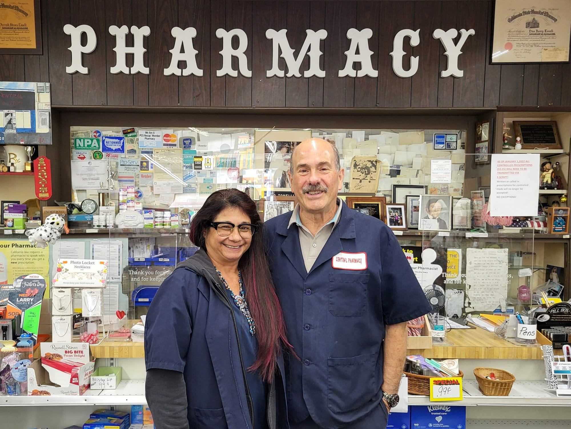 Twp pharmacists pose for a photo.