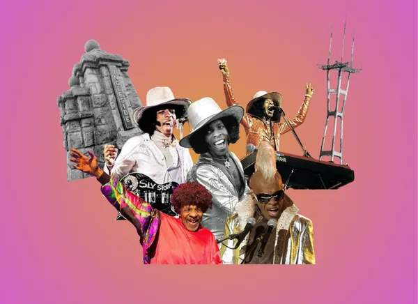 Illustration of Sly Stone.