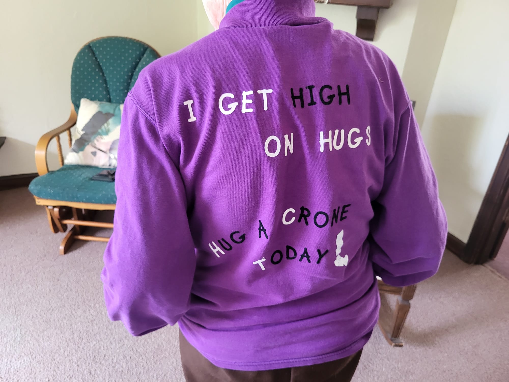 Back of shirt.