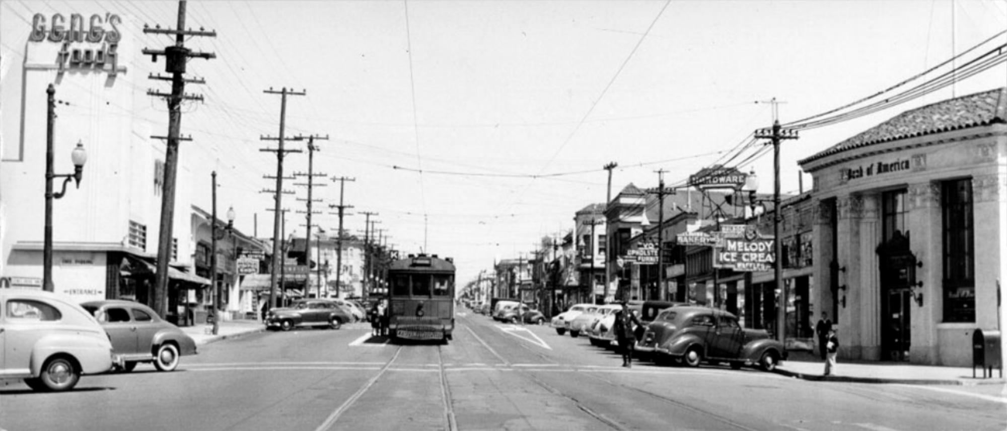 Old photo of Ocean Avenue