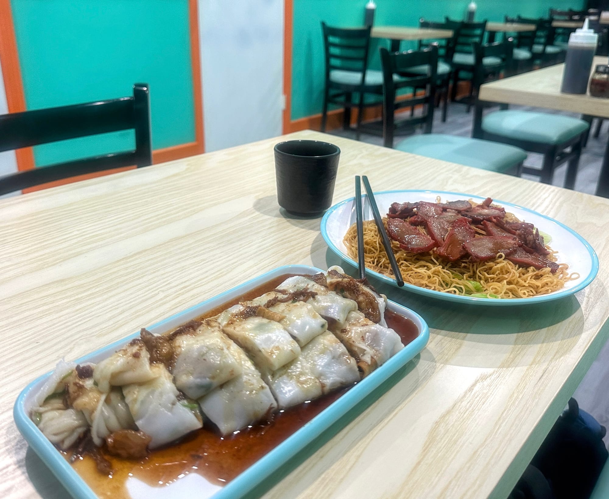 Two dishes.