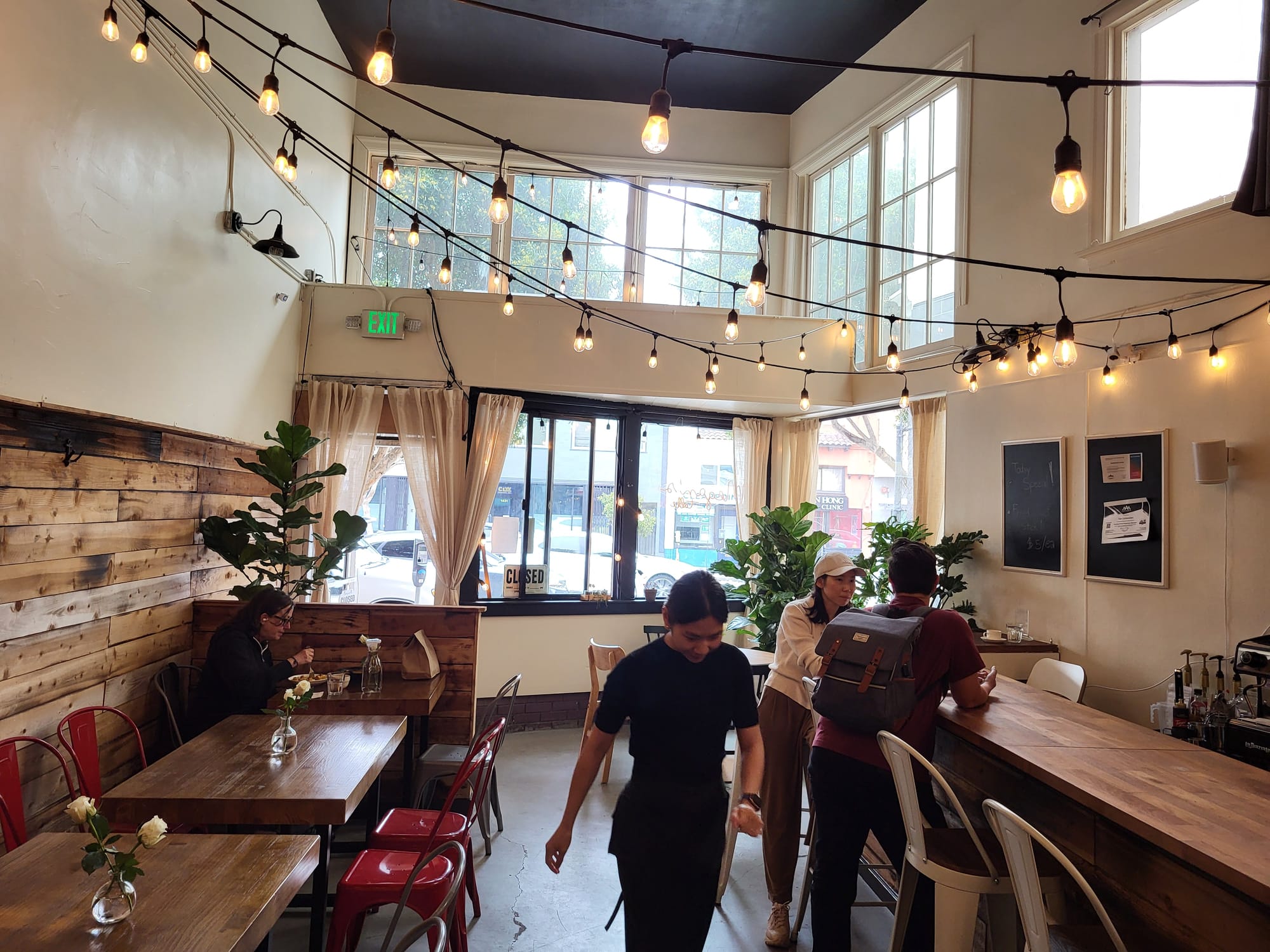 Restaurant scene.