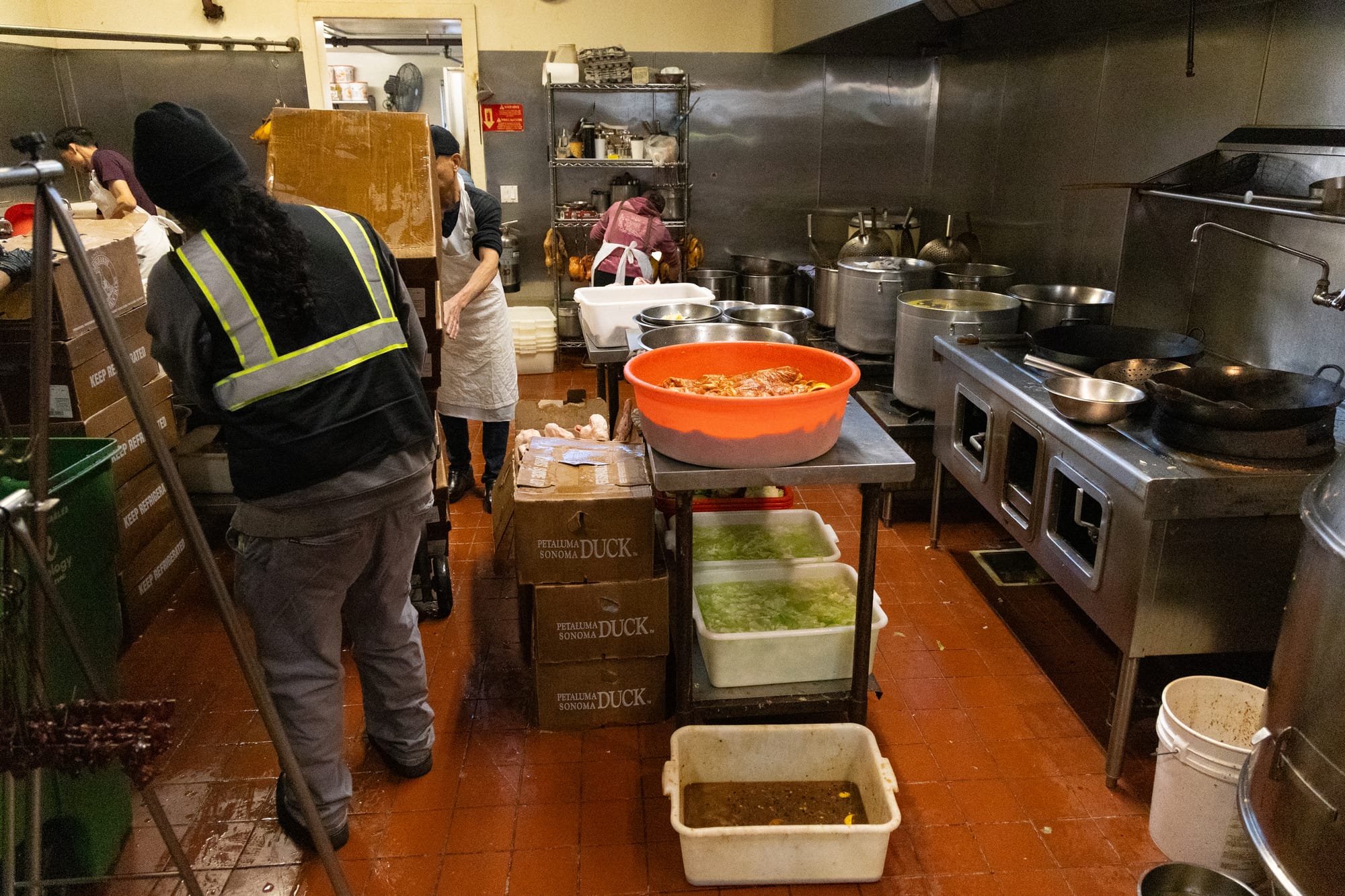 Kitchen gets a delivery.