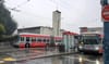 Two buses at the terminal