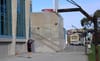 Person playing basketball.