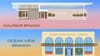 Two drawings of the Ingleside and Ocean View branch libraries.