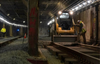 Construction workers in the tunnel.