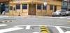 Street with speed bumps.