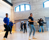 Youths on dance floor