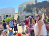 People in a parade.