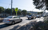 Vehicles on off ramp.