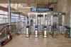 Fare gates.