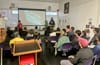 Ingleside Branch Library's community room was filled with DSA-curious San Franciscans on Tuesday. | John R. Adkins/Ingleside Light