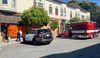 SFPD cruiser and SFFD ambulance