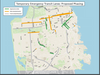map of existing and proposed transit-only lanes