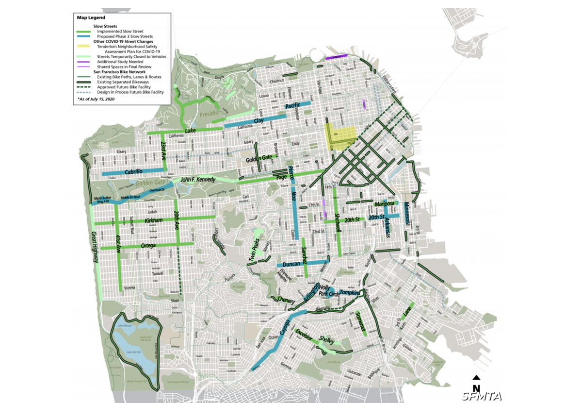 Ingleside Passed Over In Third Phase of City Hall’s Slow Streets
