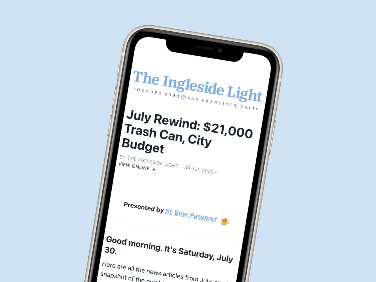 Look Out For The Ingleside Light’s New Rewind Newsletter