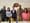 People pose for a photo.